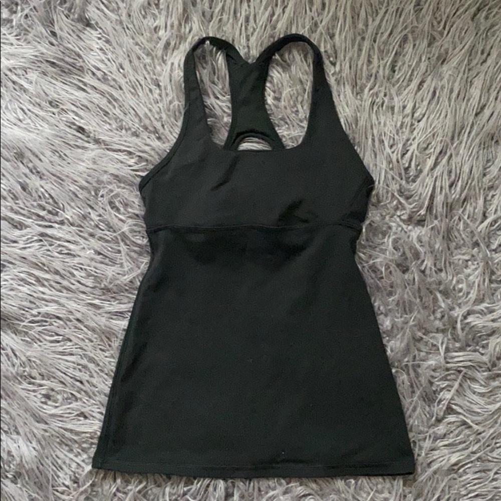 Lululemon black yoga/workout tank top